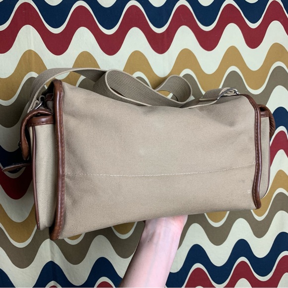 Vintage Canvas Bag with Leather Trim GUC - Picture 10 of 10